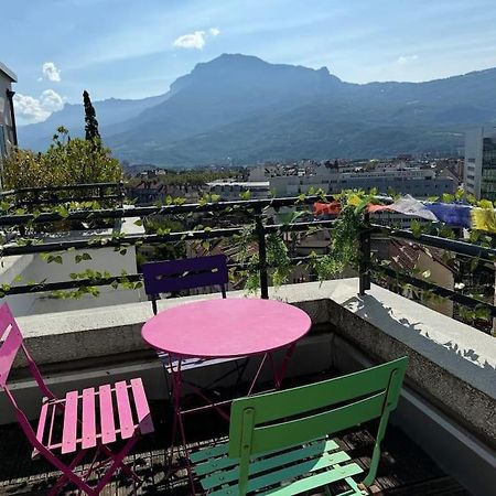 Le Rooftop Calme Et Terrasse A 1 Minute De La Gare Grenoble Exteriér fotografie